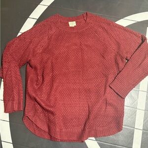 St. John's Bay Textured Burgundy Sweater
